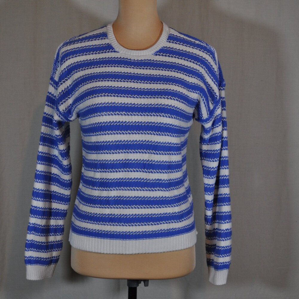 Joseph A. White and blue stripes sweater SZ S